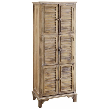 Jackson 6 Door Weathered Oak Cabinet